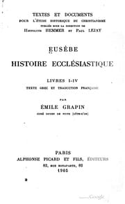 Histoire ecclésiastique, livres 1-[10]