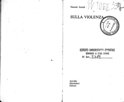 Sulla violenza