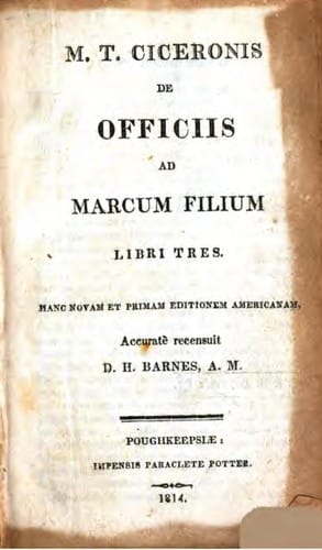 De officiis ad Marcum filium libri tres.