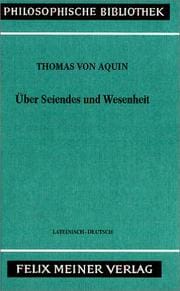 Über Seiendes und Wesenheit =