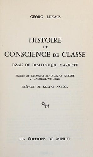 Histoire et conscience de classe