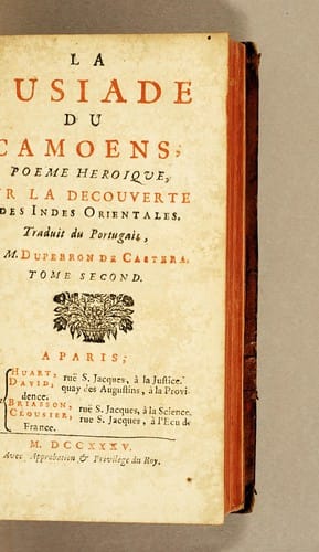 La Lusiade du Camoens, poeme heroique, sur la decouverte des Indes Orientales