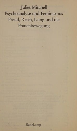 Psychoanalyse und Feminismus