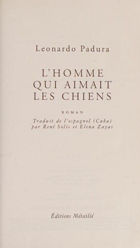 L'homme qui aimait les chiens