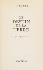 Le destin de la terre