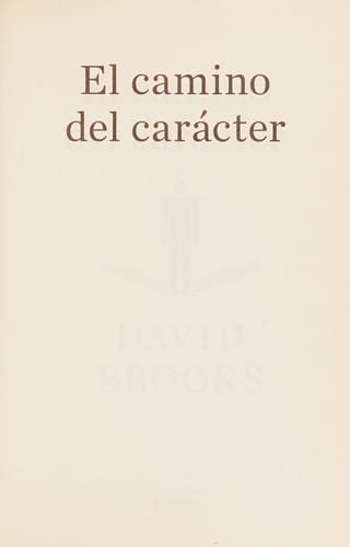 El camino del carácter