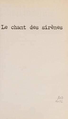 Le chant des sirènes