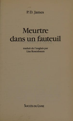 Meurtre dans un fauteuil