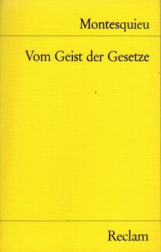 Vom Geist der Gesetze