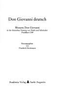 Don Giovanni deutsch