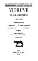 De l'architecture livre VII
