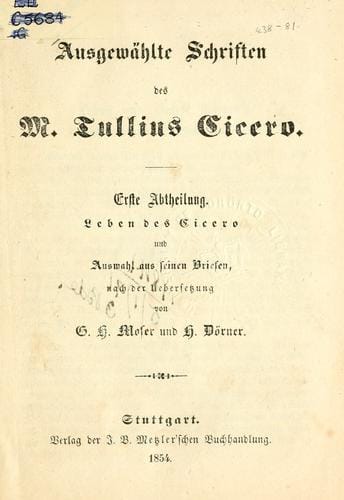 Ausgewählte Schriften.