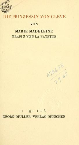 Die Prinzessin von Cleve
