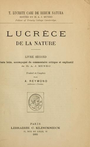 De la nature