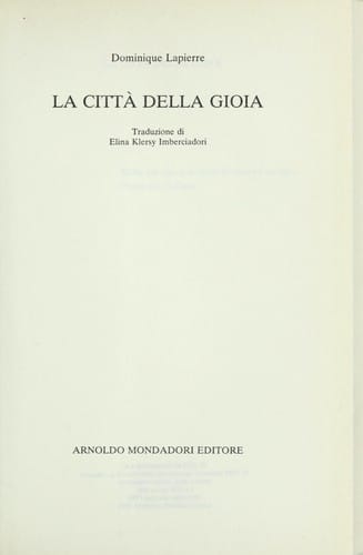 La citta della gioia