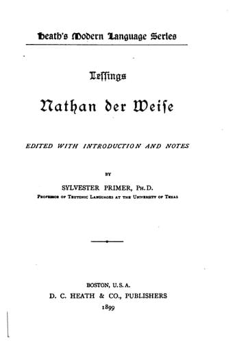 Lessings Nathan der Weise