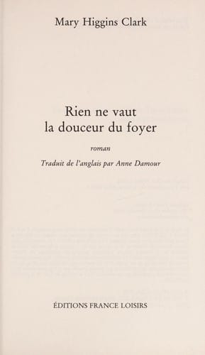 Rien ne vaut la douceur du foyer