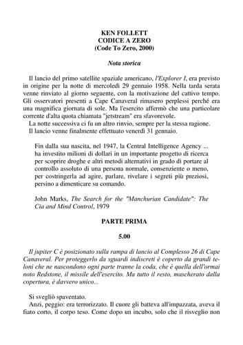 Codice a zero