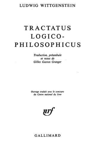 Tractatus logico-philosophicus