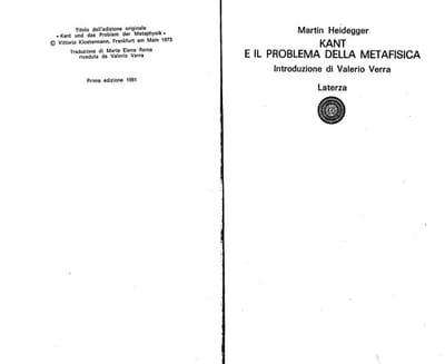 Kant e il problema della metafisica