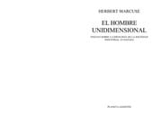 El hombre unidimensional