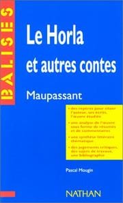 Le Horla Et Autres Contes