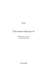 Una stanza tutta per sé