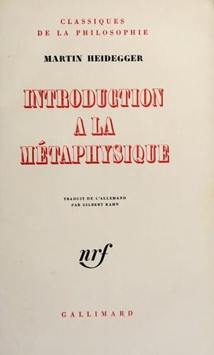 Introduction à la métaphysique.