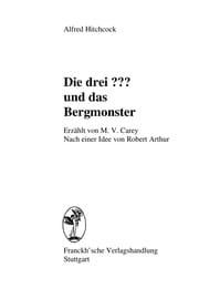 Die drei ??? und das Bergmonster