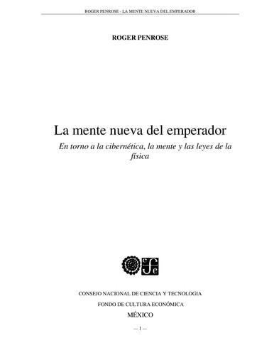 La nueva mente del emperador