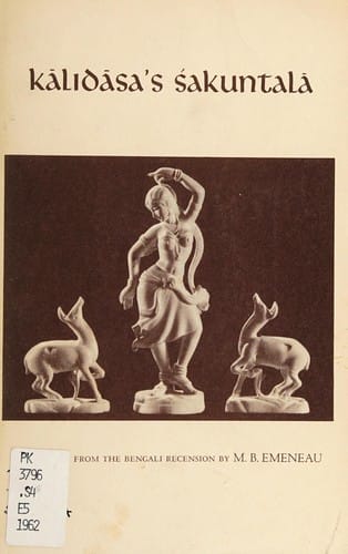 The Abhijñānaśākuntalam of Kālidāsa