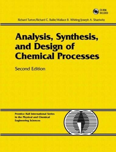 Analysis, synthesis, and design of chemical processes