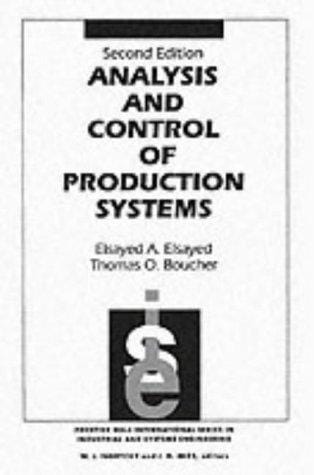 Analysis and control of production systems