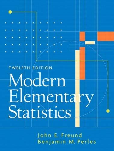 Modern elementary statistics