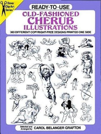 Ready-to-use old-fashioned cherub illustrations