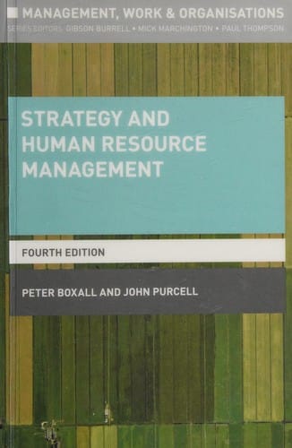 Strategy and Human Resource Management
