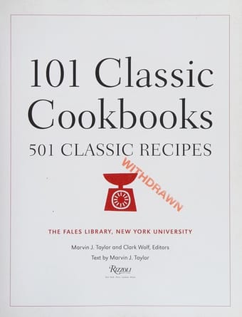101 classic cookbooks, 501 classic recipes
