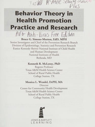 Behavior theory in health promotion practice and research