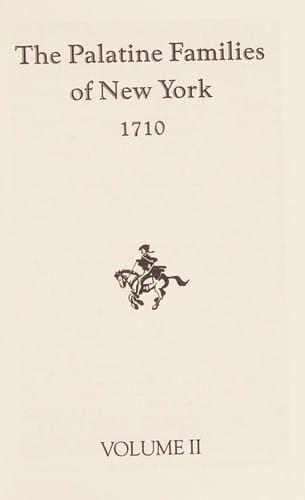 The Palatine families of New York