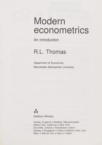 Modern econometrics