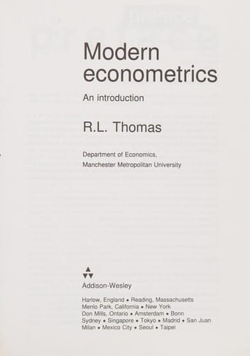 Modern econometrics