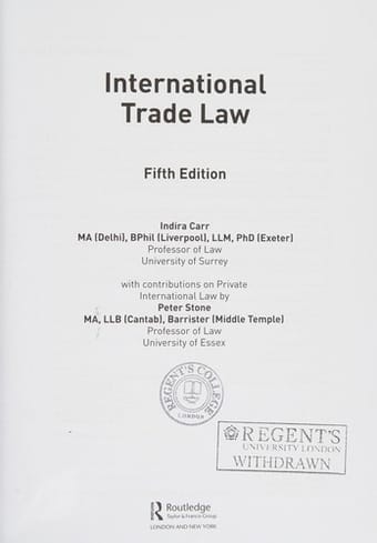 International trade law