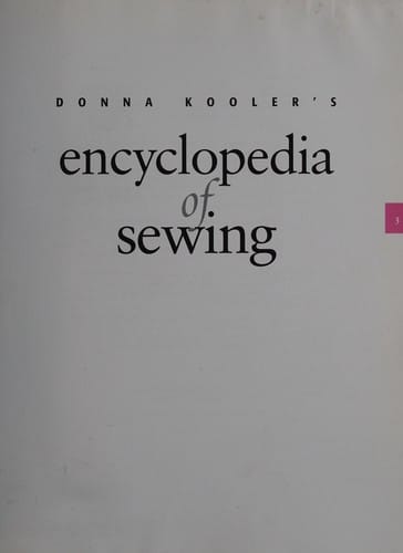Donna Kooler's encyclopedia of sewing