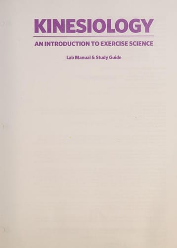 Kinesiology