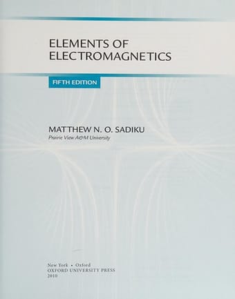 Elements of electromagnetics