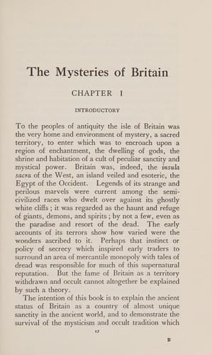 The mysteries of Britain