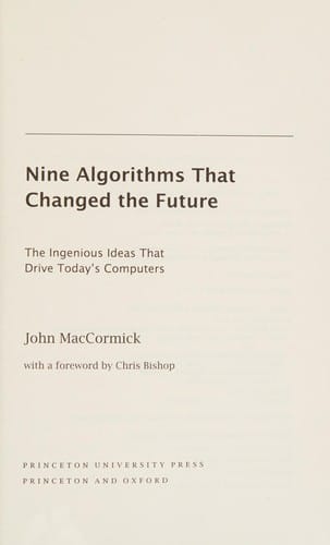 Nine algorithms that changed the future