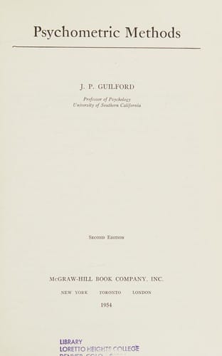 Psychometric methods