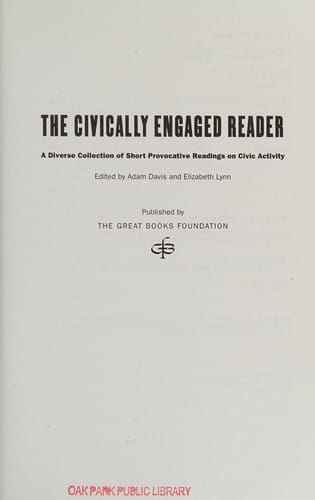 The Civically Engaged Reader