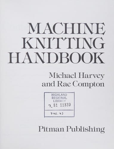 Machine Knitting Handbook